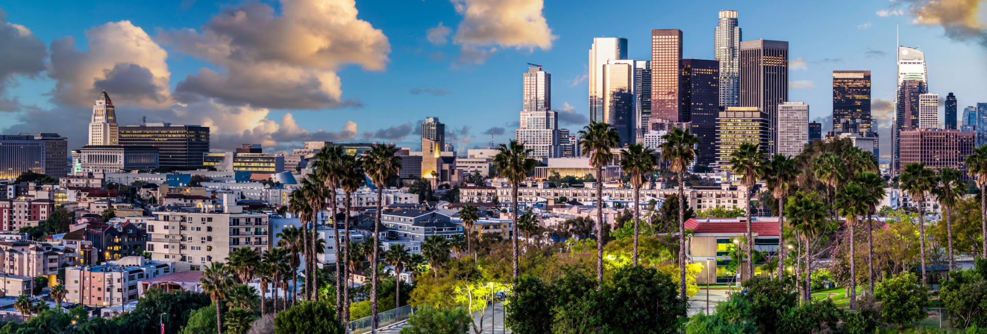 California Los Angeles Skyline 1920X650