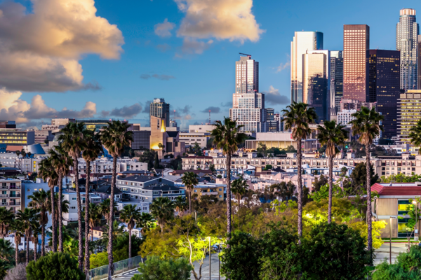 California Los Angeles Skyline 1920X650