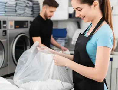Workers Doing Laundry At Wash And Fold 600X600